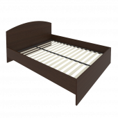 Light Кровать с ортопедическим основанием и изголовьем С-КИ-160 Венге 1650*2050*900 Light Кровать с ортопедическим основанием и изголовьем С-КИ-160 Венге 1650*2050*900
