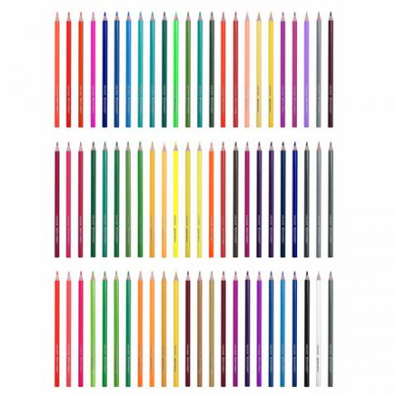 Карандаши цветные BRAUBERG KIDS NEW, 72 цвета, трехгранные, грифель 3 мм, 182005