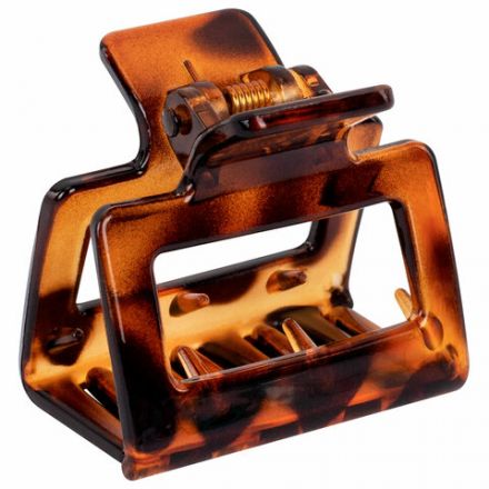 Краб для волос НАБОР 2 шт., 3,8 см, глянцевый, чёрный и черепаховый, MONTE VITA (МОНТЕ ВИТА), 457010