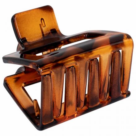 Краб для волос НАБОР 2 шт., 3,8 см, глянцевый, чёрный и черепаховый, MONTE VITA (МОНТЕ ВИТА), 457010