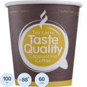 Стакан одноразовый TasteQuality бумажный разноцветный 100 мл 60 штук в упаковке