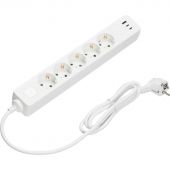 Сетевой фильтр BigTech CD5-1,4WU (5р/1,4м/USB-C/USB-A/16А/3680Вт белый)