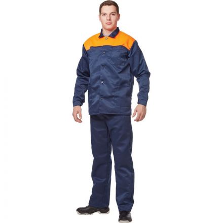 Костюм рабочий летний муж. л16-КПК син/оранж (р.56-58) 170-176
