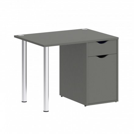 Home Office Стол письменный VR.SP-3-98.1 Металлик/Хром опоры 980*720*750