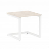 Home Office Стол журнальный VR.SP-2-58.G Денвер светлый/Белый металл 580*600*550