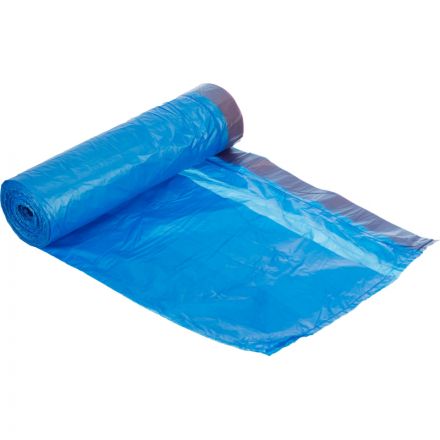 Мешки для мусора ПНД 60л 30мкм 20шт/рул синие 60x70см Luscan с завязками