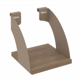 Навесные полки. Кронштейны+ЛДСП полка 200мм MAN-41-2 Дуб аризона/Мокко металл 200*220*200