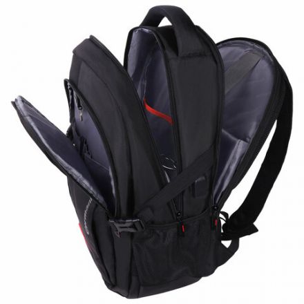 Рюкзак GERMANIUM UPGRADE универсальный, 3 отделения, отделение для ноутбука, USB-порт, "UP-3", черный, 47х33х21 см, 271667