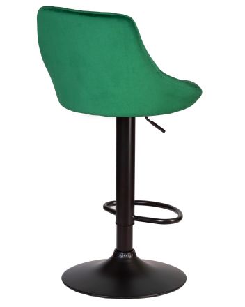 Набор 2 шт Стул барный DOBRIN LOGAN BLACK, зеленый велюр (MJ9-88)