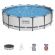 Каркасный бассейн, фильтр-насос 3028 л/ч, лестница, тент "Steel Pro Max" 457х107 см, 14970 л, усиленный каркас, BESTWAY, 56488