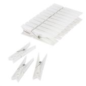 Прищепки бельевые 7,8 см, КОМПЛЕКТ 10 штук, пластик, белые, PRIMILA (ПРИМИЛА) ORIGINAL, 700512