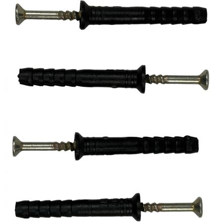 Вешалка настенная РЭ_H1031B, прямой гиб,3 крючка,черный (611040)