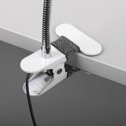 Лупа настольная на прищепке с LED-ПОДСВЕТКОЙ, диаметр 75 мм, увеличение 3, BRAUBERG, 455931