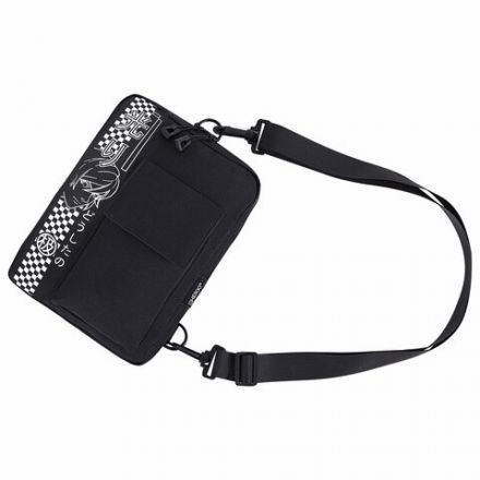 Сумка на плечо HEIKKI TORRENT (ХЕЙКИ) с карманом, "Anime face", черная, 25х18х3 см, 272637