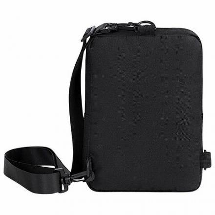 Сумка на плечо HEIKKI TORRENT (ХЕЙКИ) с карманом, "Anime face", черная, 25х18х3 см, 272637