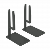 Комплект усиленных кронштейнов для экрана (экран-18мм, столешница-25мм) KEU-25 Антрацит металл Комплект усиленных кронштейнов для экрана (экран-18мм, столешница-25мм) KEU-25 Антрацит металл