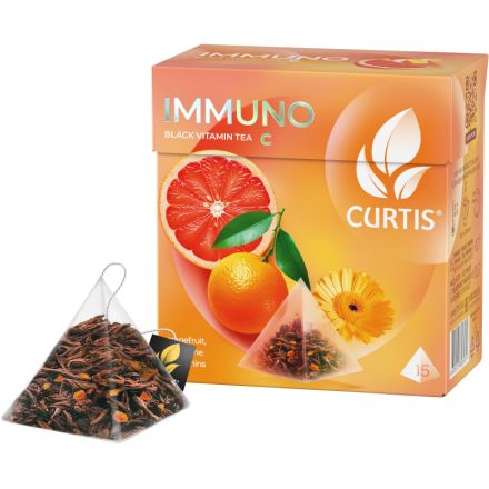 Чай Curtis черный Immuno,ароматизированный,средний лист, 15шт/уп Чай Curtis черный Immuno,ароматизированный,средний лист, 15шт/уп
