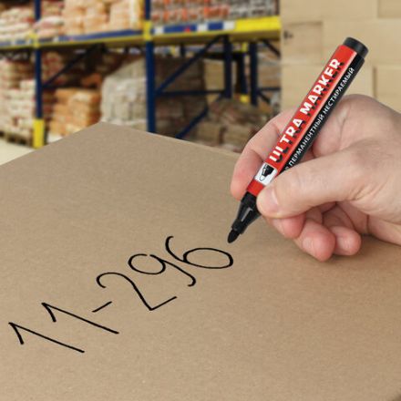 Маркер перманентный ULTRA MARKER, ЧЕРНЫЙ, 3,5 мм, с клипом, BRAUBERG, 152204 Маркер перманентный ULTRA MARKER, ЧЕРНЫЙ, 3,5 мм, с клипом, BRAUBERG, 152204