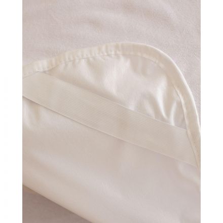 Наматрасник 90х200, махра, водонепроницаемый, с резинкой по углам, белый