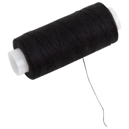 Нитки швейные 40 ЛШ, 200 м, полиэстер, НАБОР 20 шт., белый/черный, в ПОДАРОК иглы, DEVELIA (Девелиа), 609623