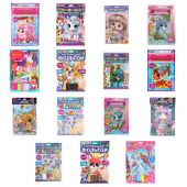 Аппликация АССОРТИ 15 видов, 17х23 см, перья, эва, фольга, мозаика, на картоне, МУЛЬТИ АРТ, 5933