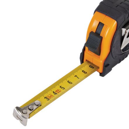 Рулетка измерительная 3 м х 16 мм, обрезиненный корпус, с фиксатором, ГРАНДМАСТЕР Original, 671344