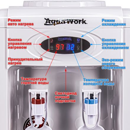 Кулер для воды Aqua Work 0.7-TDR-ST белый