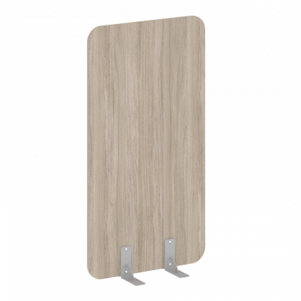 R-line Перегородки на металлических опорах на фетровых подпятниках DP.F-80-150 Дуб аттик/Серый металл 800*18*1500