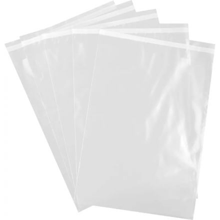 Пакет ПВД 300х400+50мм, 80мкм, ВД,скотч у/ф, 500шт/уп (РК)