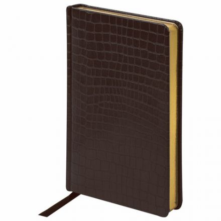 Ежедневник полудатированный А5 (138х213 мм) BRAUBERG "Alligator", под кожу, 192 л., коричневый, 124986 Ежедневник полудатированный А5 (138х213 мм) BRAUBERG "Alligator", под кожу, 192 л., коричневый, 124986