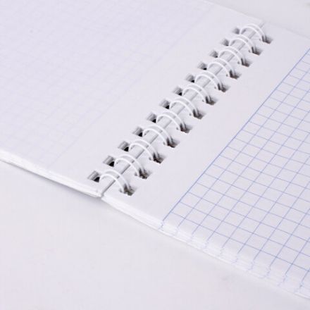 Блокнот МАЛЫЙ ФОРМАТ А6 108х146 мм, 48 л., гребень, мелованная картонная обложка, клетка, BRAUBERG, "INDAY", ассорти, 121721