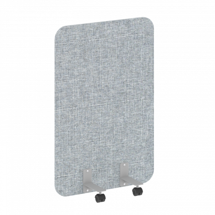 R-line soft Перегородка на металлических опорах, на роликах AP.R-80-120 Romeo 13/Серый металл 800*18*1200