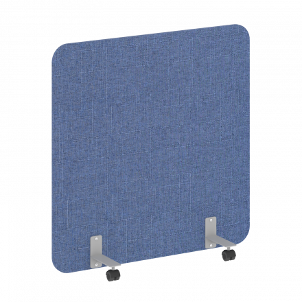 R-line soft Перегородка на металлических опорах, на роликах AP.R-120-120 Romeo 11/Серый металл 1200*18*1200