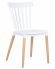 Стул обеденный DOBRIN THEO, ножки светлый бук, цвет белый (W-02) Стул обеденный DOBRIN THEO, ножки светлый бук, цвет белый (W-02)