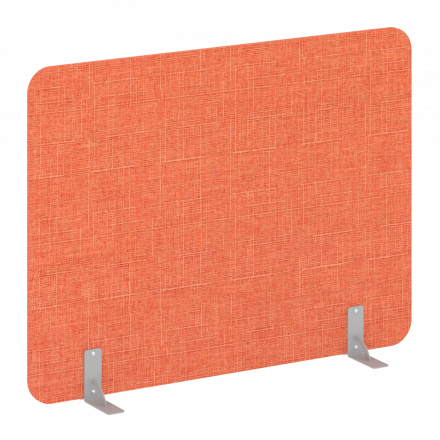 R-line soft Перегородки на металлических опорах на фетровых подпятниках AP.F-160-120 Romeo 08/Серый металл 1600*18*1200