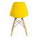 Стул CINDY (EAMES) (mod. 001) / 1 шт. в упаковке дерево бук/металл/сиденье пластик, 51x46x82.5см, желтый/yellow