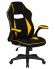 Кресло игровое DOBRIN RICK, черно-желтая ткань