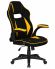 Кресло игровое DOBRIN RICK, черно-желтая ткань