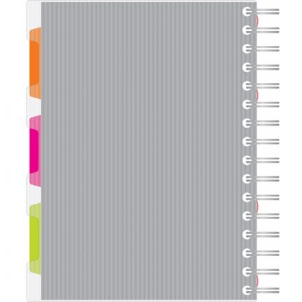 Бизнес-тетрадь Attache Selection Spiral Book A5 140 листов серая в клетку на спирали (170x206 мм)