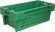 Ящик рыбный 800х400х225 перфорированный дно сплошное зеленый