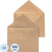 Конверт крафт С3 360х460 90г треуг клапан 500шт/уп