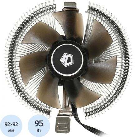 Кулер ID-Cooling DK-01 Soc-AM5/AM4/1151/1200/1700 черный 4-pin 29dB Al 95W