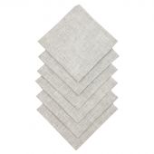 Салфетка 32х32см (к-т 6шт.), рогожка, 160г/м2, Рант серый