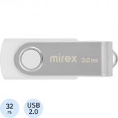 Флеш-память Mirex USB SWIVEL WHITE 32Gb (13600-FMUSWT32 )