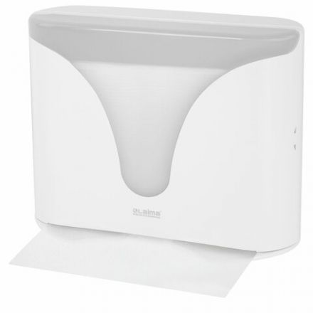 Диспенсер для полотенец EXTRA LAIMA PROFESSIONAL, (Система H2), Z-сложения, белый, ABS-пластик, 609472, 303368