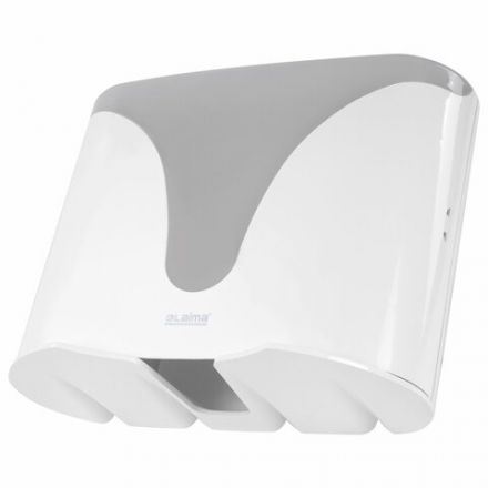 Диспенсер для полотенец EXTRA LAIMA PROFESSIONAL, (Система H2), Z-сложения, белый, ABS-пластик, 609472, 303368