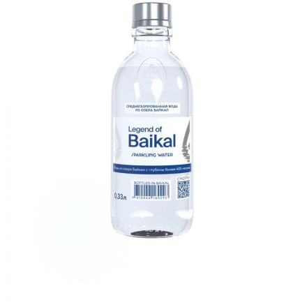 Вода питьевая LEGEND of BAIKAL газ.,0,33л стекло (U)