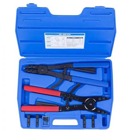 Набор съемников стопорных колец 406мм,смен. насадки,11предм,кейс KING TONY