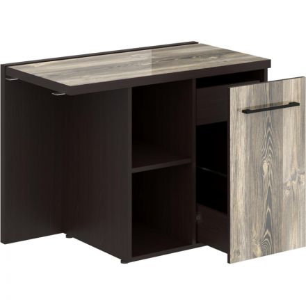 Тумба SL_Morris приставная правая MCRT1055(R) Дуб Базель/Венге Магия