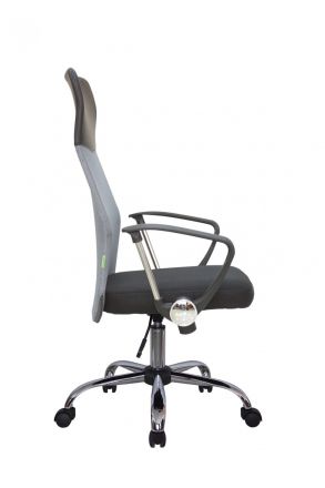 Кресло Smart RCH 8074 Чёрная ткань/Серая сетка (DW-04) Кресло Smart RCH 8074 Чёрная ткань/Серая сетка (DW-04)